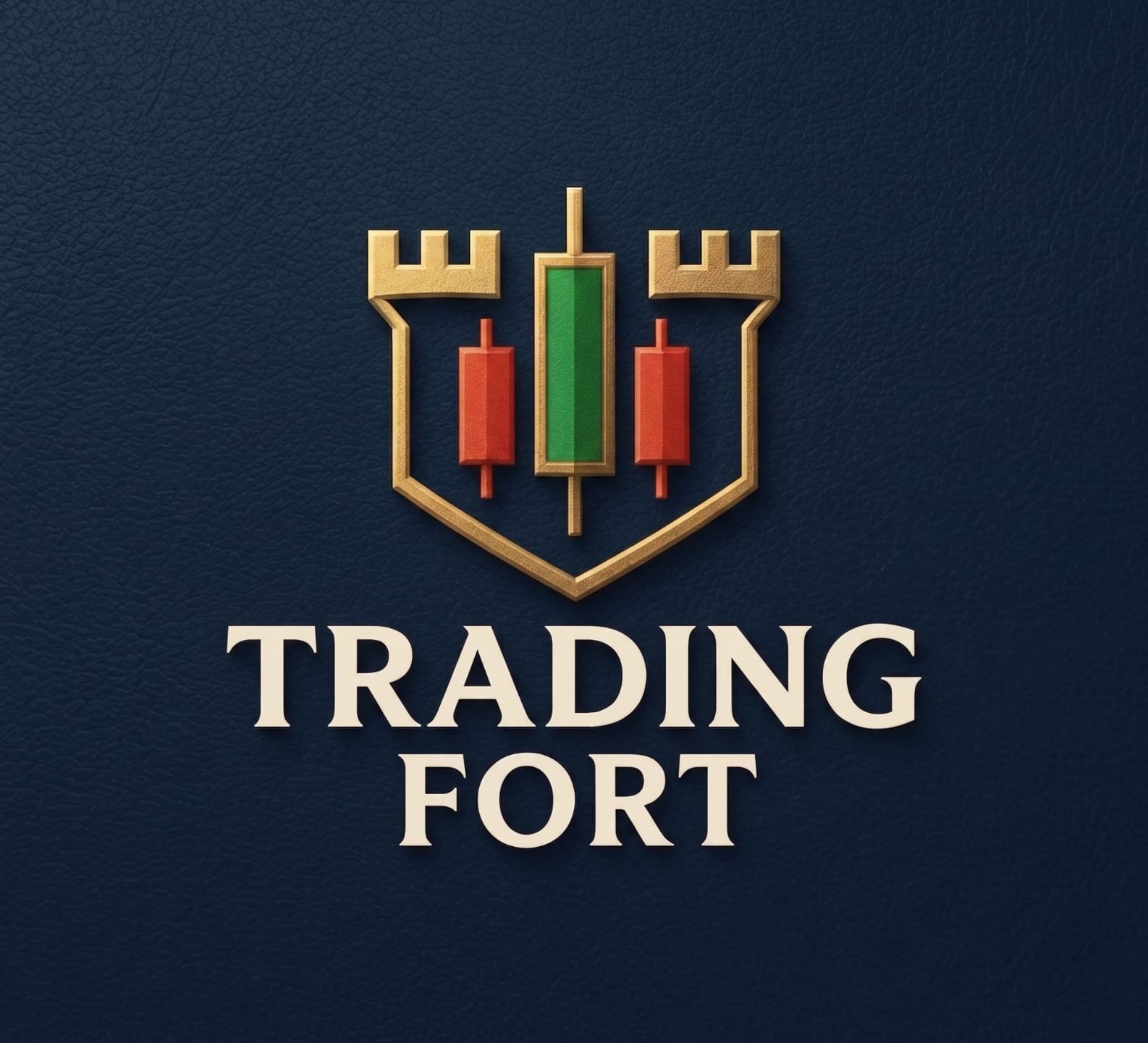 Trading Fort Academy Logo - Shield Badge